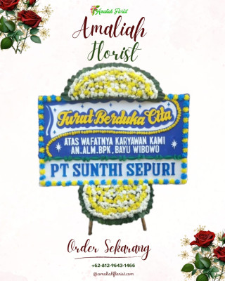 Papan Bunga Duka di Plampang